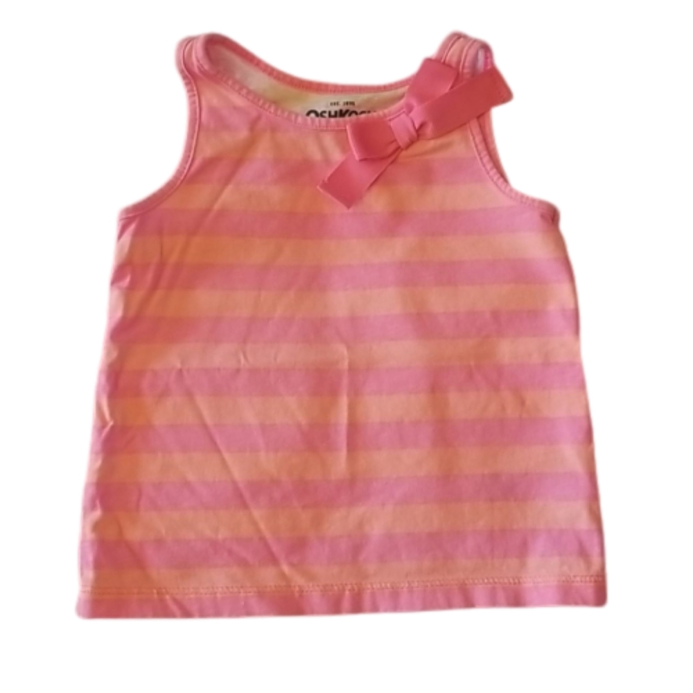OshKosh B'gosh Baby Girl Pink Striped Tank Top